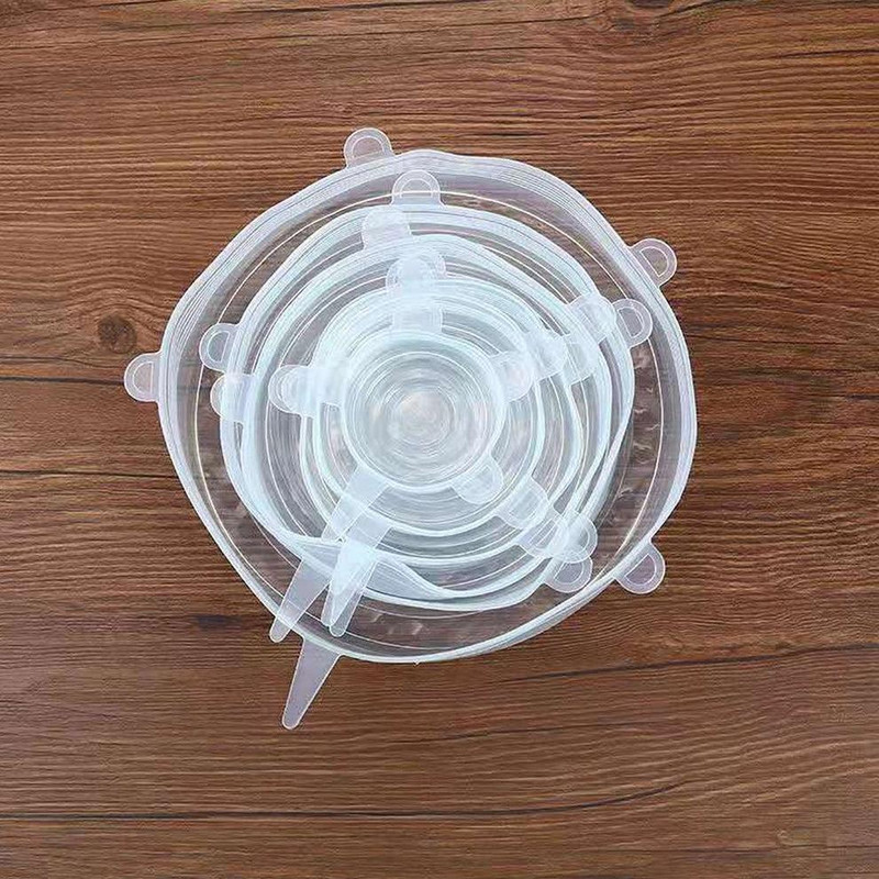 Aavya Collection Silicon Lid Cover 2.5 inch, 3.93 inch, 4.72 inch, 6.29 inch, 7.08 inch, 7.87 inch Lid Set, Pack of 6(Silicone)
