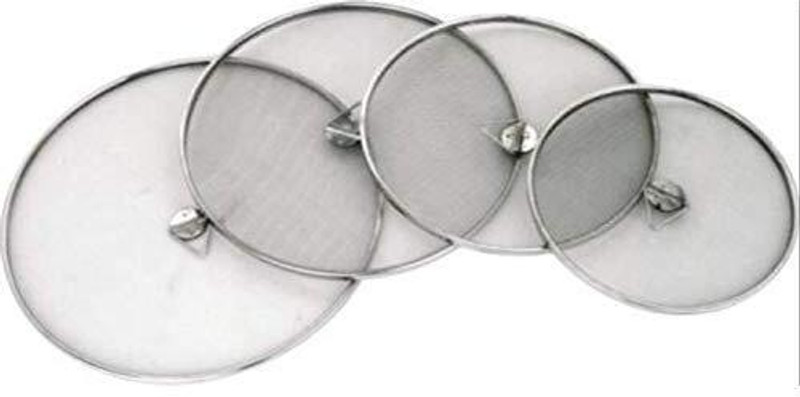 DIAMOND STEEL Stainless Steel Net Cover| Food Cover| Milk Cover 8 inch| Milk Jali with knob Tea Strainer(Pack of 1)