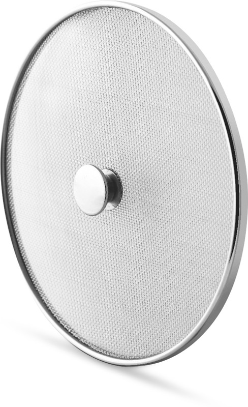 TREANDCARD Steel Net Cover Jali| Set Of 2 (18cm & 23cm)| Milk Net Lids/Tope/Chiba 10 inch Lid Set, Pack of 2(Stainless Steel)