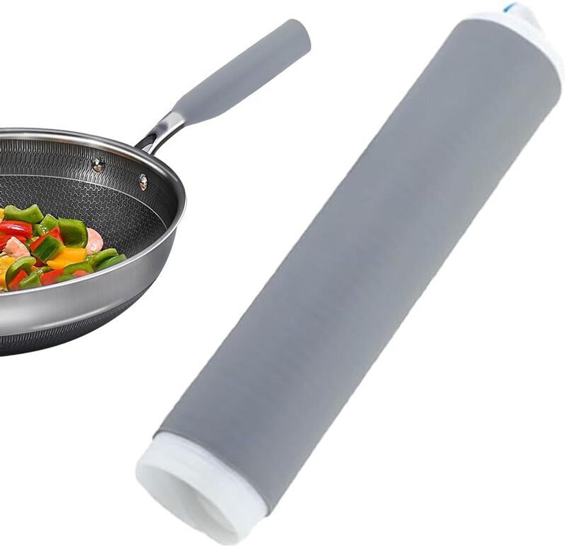 Shreeyogi Silicone Handle Grip for Cast Iron Tawa and Pans, Heat-Resistant Sleeves 18 inch Lid, Pack of 1(Silicone)