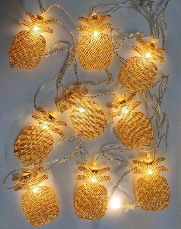 eDUST 10 LED Mini Kalash Warm Color String Light 4 Meter Festival Chain Plastic, Silicone Light Hanging Chain Rod