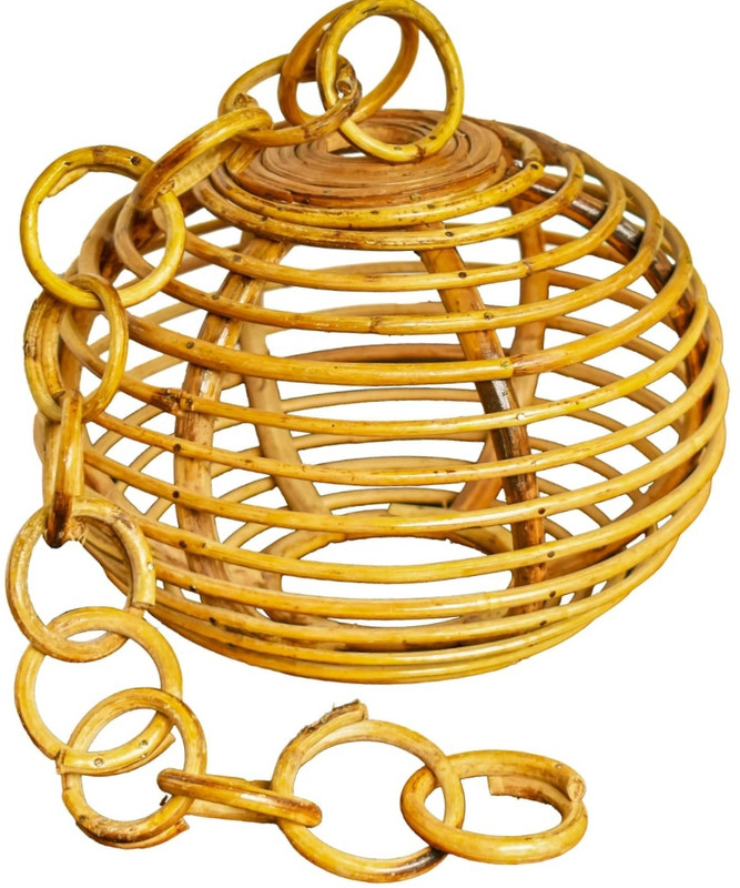 CaneBaz Celling Light Holder Chain Bamboo Light Hanging Chain Rod