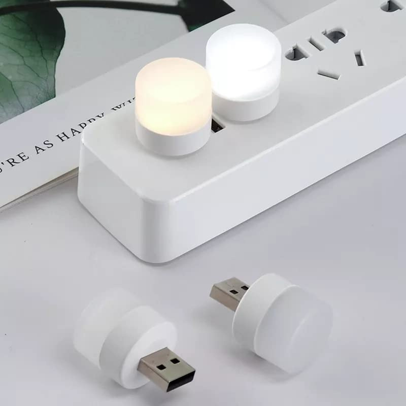 WebDealz USB Plug in Decorative Night Light x4.07 LED Lantern(White)