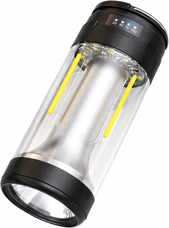 Shayona Portable Camping Lantern USB Rechargeable 4 Modes LED Light LED Lantern(Black)