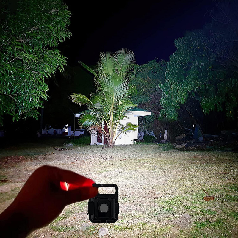 Mobtude Ultralight Portable Pocket Light with Bottle Opener and Magnet Base for Camping 2 hrs Torch Emergency Light(Black)