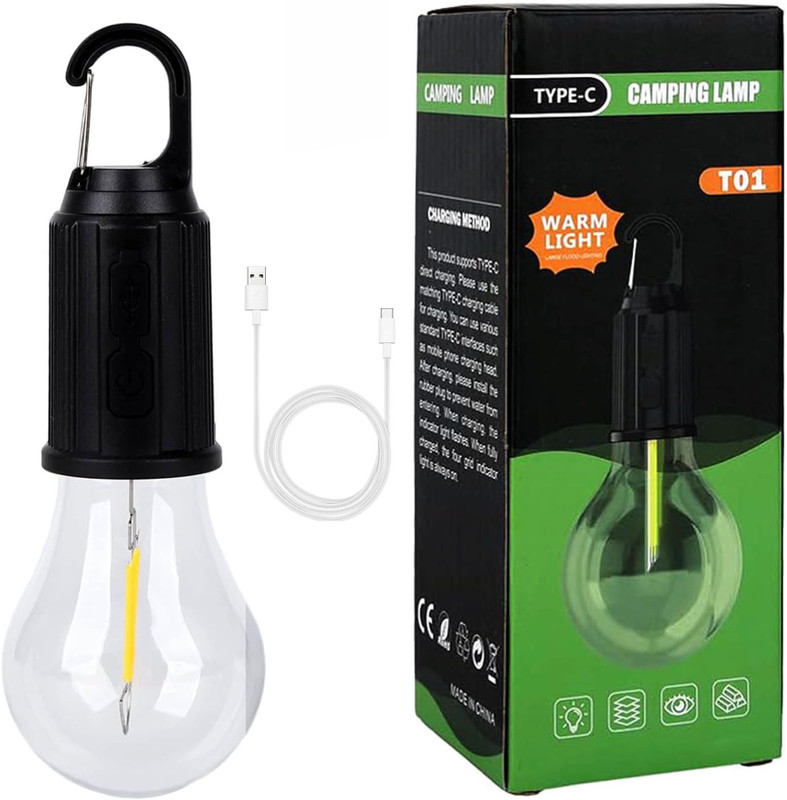 SPERO Rechargeable Camping Lights for Tents LED Lamp Emergency Light 3 Lighting Modes LED Lantern(Multicolor)