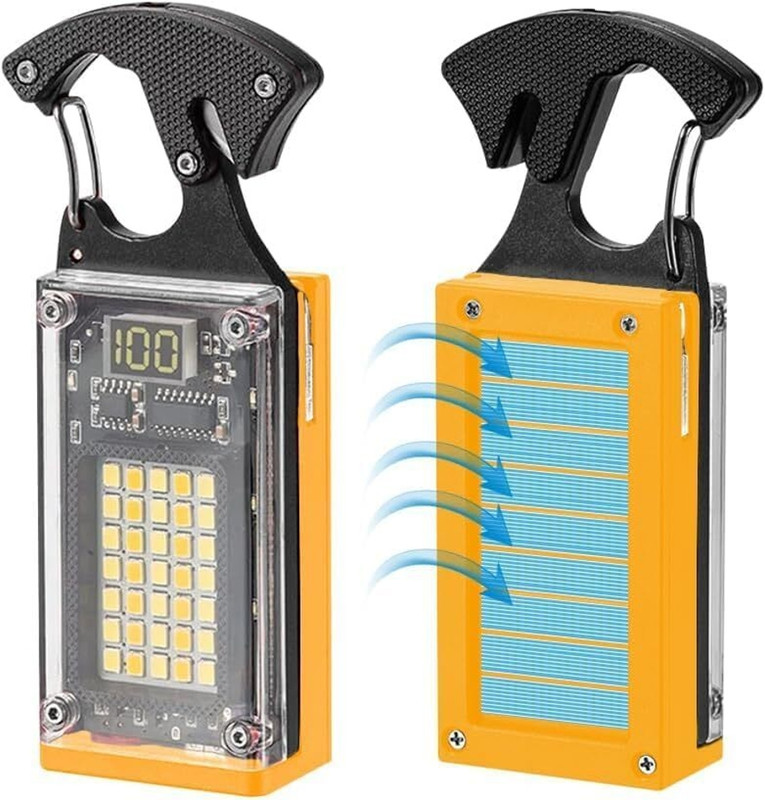 KB CREATION Mini Waterproof Rechargeable Torch Light with Keyring Screwdriver Cutter Display LED Lantern(TRANPARENT)