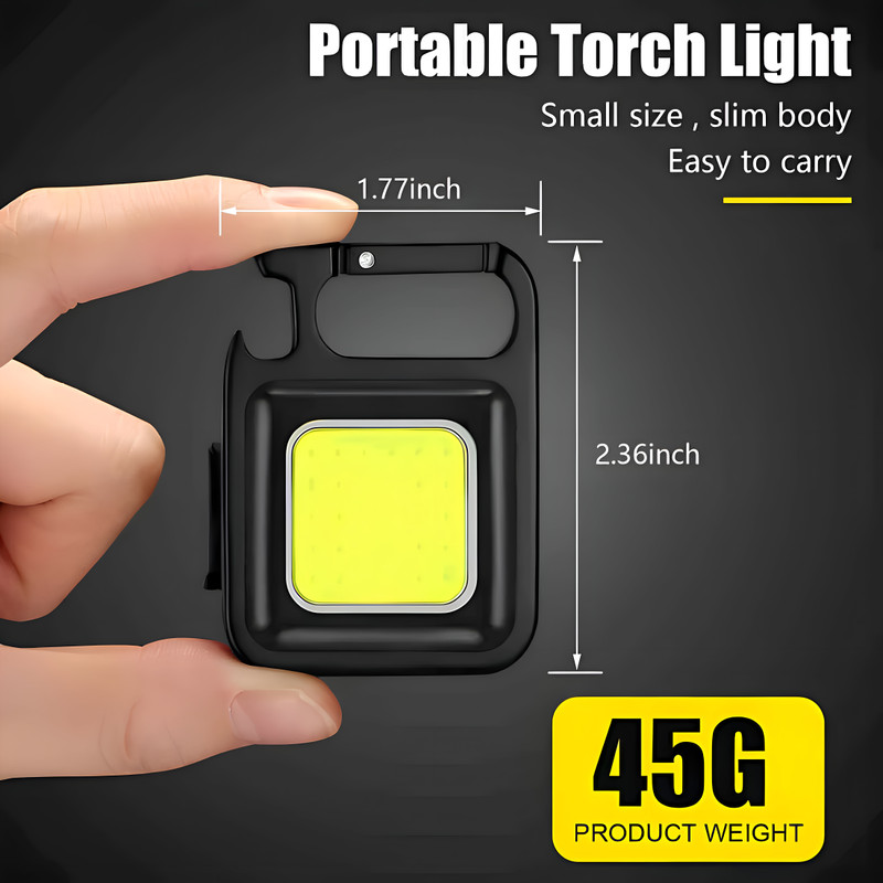 Kvita Depot COB KEYCHAIN LIGHT LED Lantern(Black)
