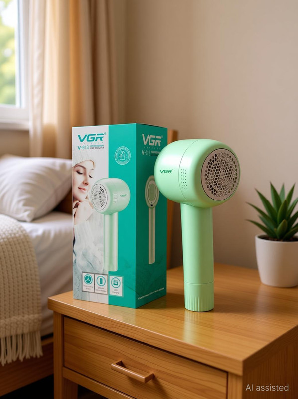 VGR V-813 Professional Rechargeable Remover for Clothes, Runtime 30mins (Green) Lint Roller