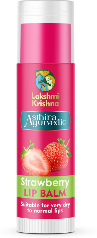 Lakshmi Krishna Naturals Strawberry Lipbalm strawberry(Pack of: 1, 6 g)