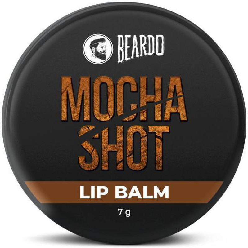 BEARDO Mocha Shot Lip Balm |Lip Balm for Men| Lip Care for Dry& Cracked Lips Coffee, Vitamin E, Shea Butter, Coconut Oil (Pack of: 1, 7 g)