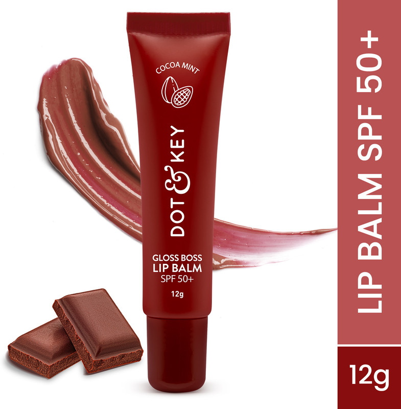 Dot & Key Cocoa Lip Balm with Shea Butter for Naturally Glowing and Hydrated Lips Cocoa Mint(Pack of: 1, 12 g)