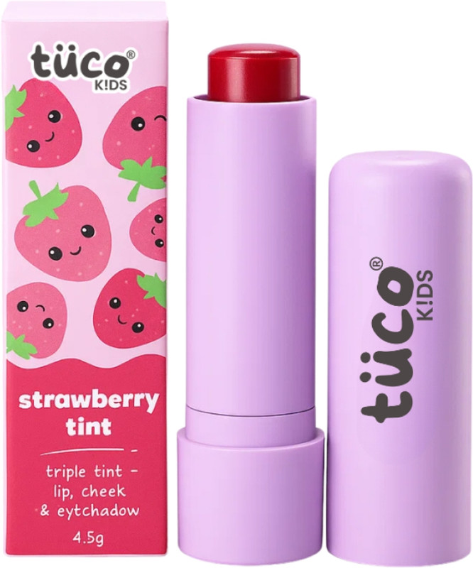 TuCo Kids Lip Balm Tint | Lip, Cheek & Eyeshadow | Natural & Safe for Ages 3–15 Lip Stain(4.5 g)