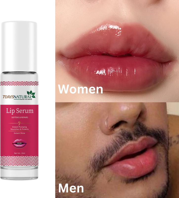 7days natural Lip Serum for Intense Hydration, Smoothness, and a Fuller Look strawberry BEETROOT(Pack of: 1, 10 g)