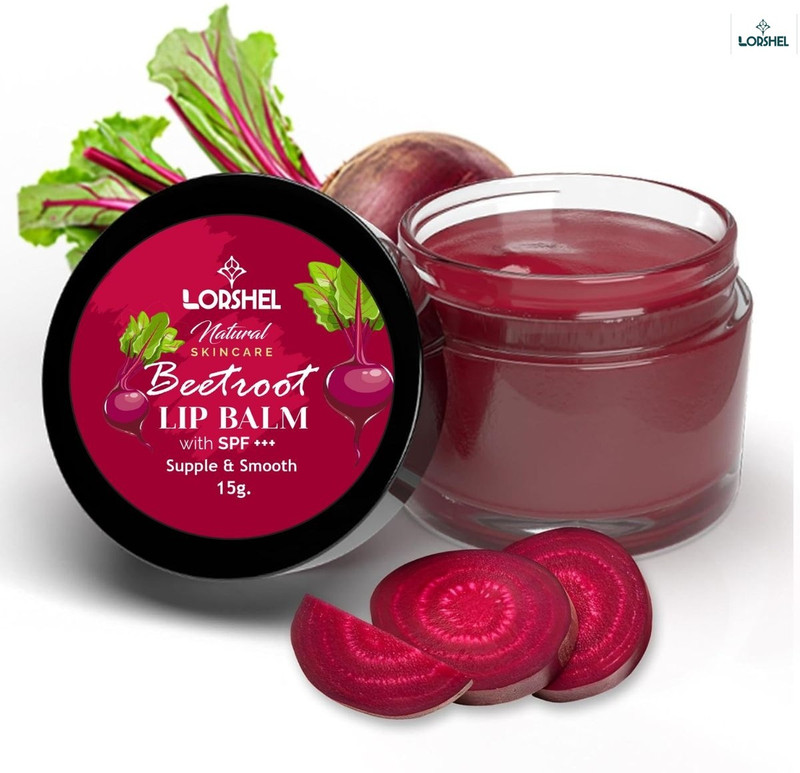 LORSHEL Beetroot Lip Balm : Non Sticky & Advanced Lip Repair Beet Root(Pack of: 1, 15 g)