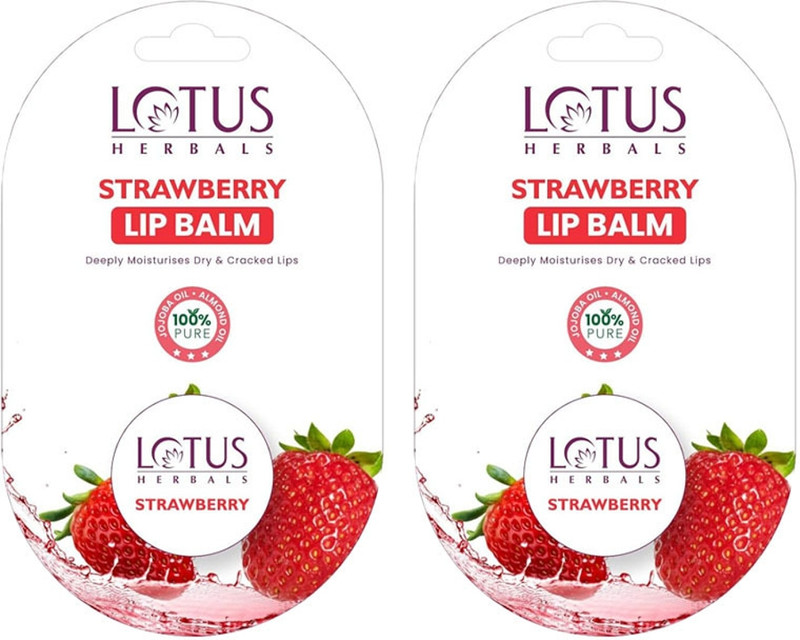 LOTUS HERBALS STRAWBERRY LIP BALM STRAWBERRY(Pack of: 1, 5 g)