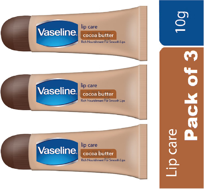 Vaseline Total Moisture Cocoa Butter Lip Care COCOA Cocoa Butter(Pack of: 3, 10 g)