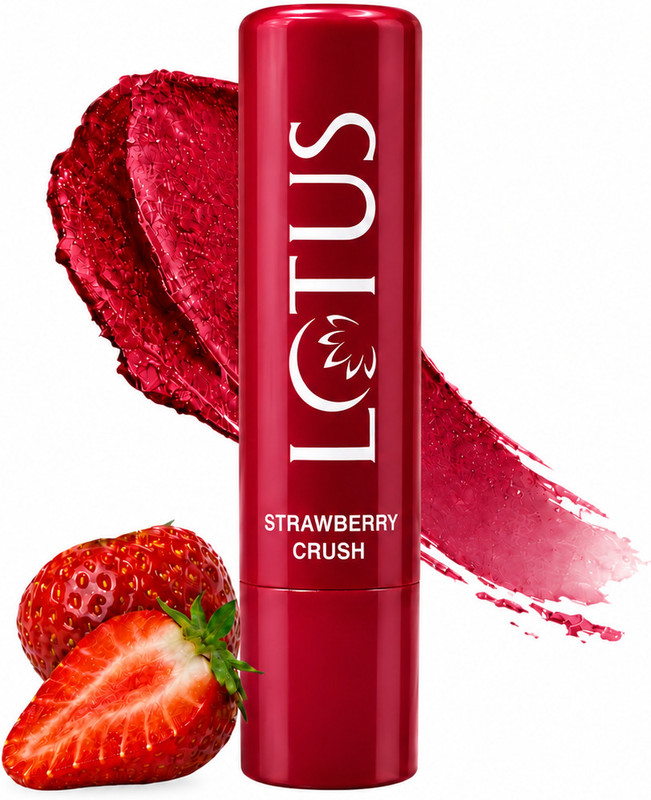 LOTUS HERBALS Lip Lush Tinted Lip Balm Strawberry Crush(Pack of: 1, 4 g)