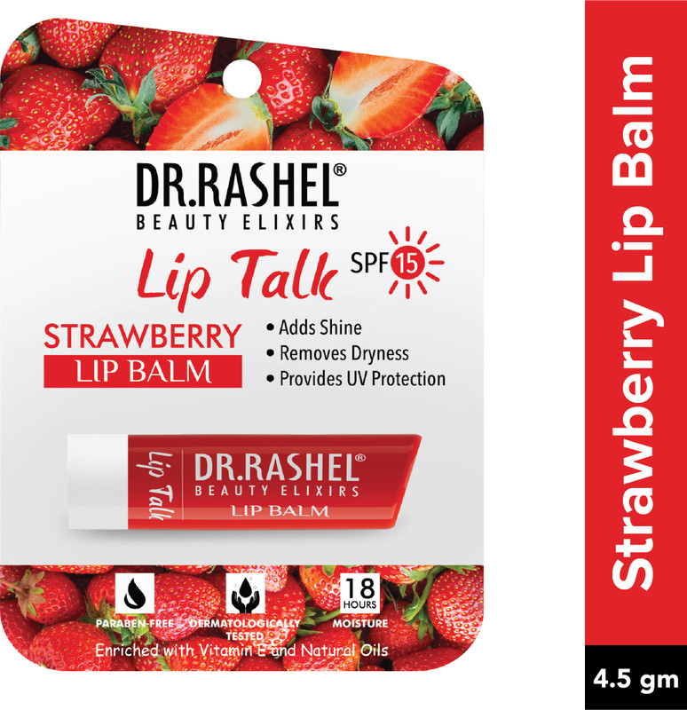 DR.RASHEL Cherry Nourishing Lip Balm for Men & Women with Vitamin E & SPF 15 for Dry and Cracked Lips(Pack of: 1, 4.5 g)