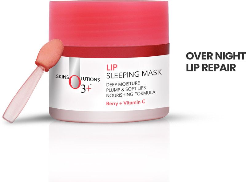 O3+ Lip Sleeping Mask For Plump & Soft Lips With Berry, Vitamin C, Shea Butter(Pack of: 1, 25 g)