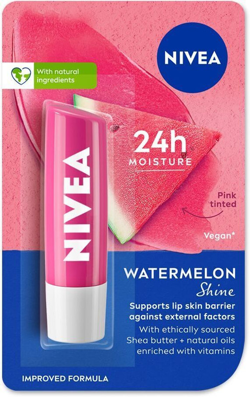 NIVEA Shine Caring Lip Balm Cherry(Pack of: 1, 4.8 g)