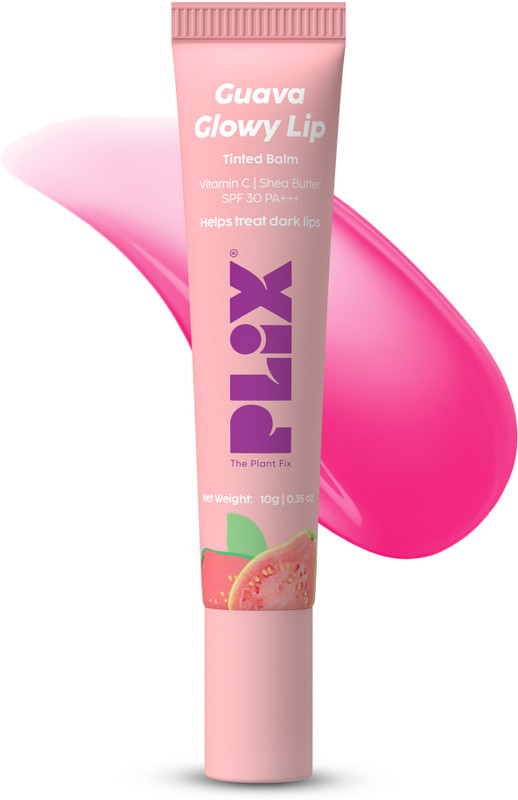 The Plant Fix Plix Guava Glowy Lip Tinted Balm With SPF 30 PA+++ for Smooth & Soft Lips Guava(Pack of: 1, 10 g)