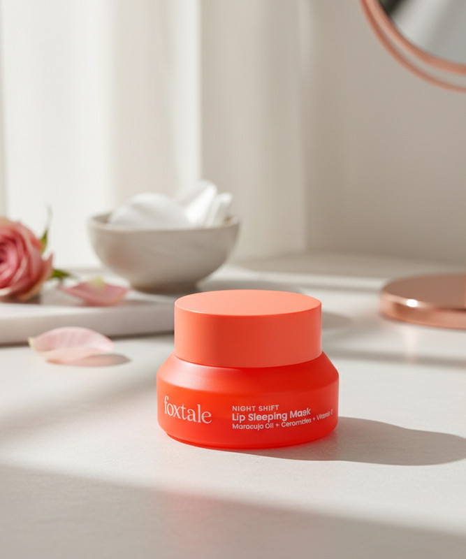 Foxtale Lip Sleeping Mask with Ceramides & Maracuja Oil for hydrated plump lips Watermelon(Pack of: 1, 12 g)
