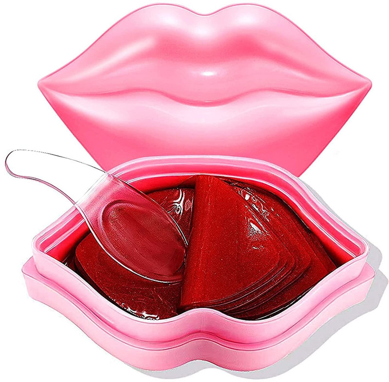 Deoxys 20 Pcs Moisturizing Lip Mask Set, Sleep Lip Mask Kit Face Shaping Mask