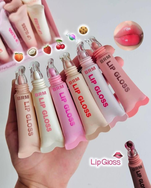 BRM TRADERS Jelly Crystal Peptide lip glaze (Pack of 6)(90 g, Multicolour)