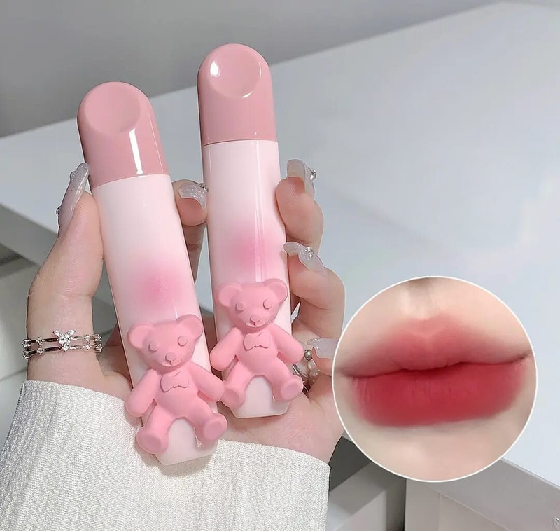 HSQ Korean Cute Teddy Bear Lip Gloss Combo Pack (pack of 2)(10 ml, Pink) - 66% off at DetectaDeal