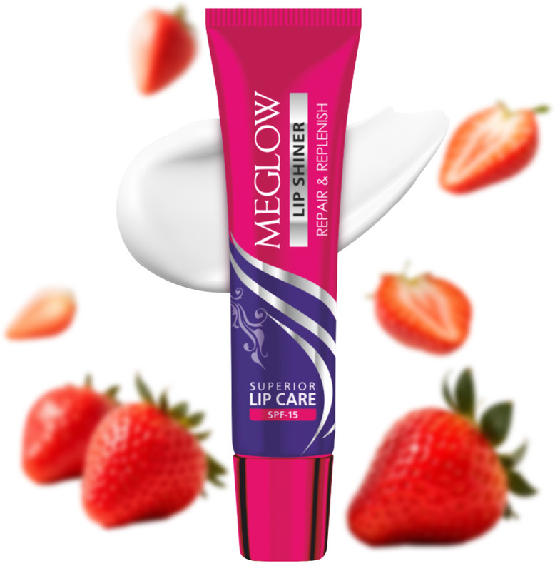 meglow Lip Shiner with SPF 15 for Repaired, Soft, Hydrated & Glossy Lips Everyday(15 g, Pink)