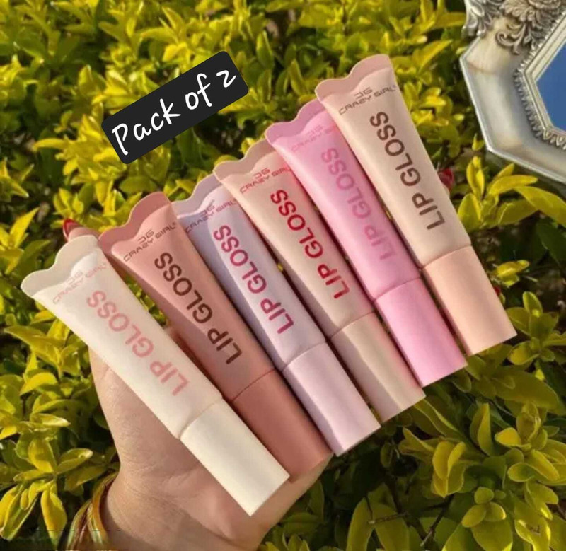 Nayvix Pack of 2 Hydrating Lip Gloss Random Flavours – Shiny & Long-Wear Lip Gloss(10 g, Multicolor)