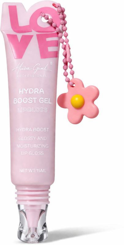 Huda Girl Hydra Boost Gel Lip Gloss, Tinted Lip Gloss with Glossy Finish for Daily Wear(15 ml, Swiss Tinted Pastel Pink)