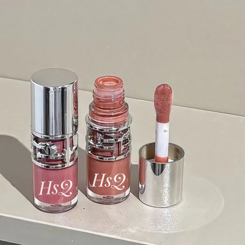 HSQ Pack of 2 Long Lasting Tinted Lip Gloss | High Shine Lip Plumper(10 ml, Multicolor)