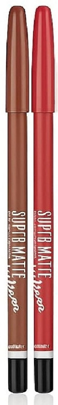 WECHARMERZ Waterproof Bold Matte Lipliner 3pcs(Red, Royal Blue, Blue Dark)