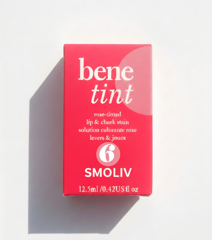 Smoliv Bene Tint Lip & Cheek Stain, Waterproof, longlasting NEW23 Lip Stain(12.5 ml)