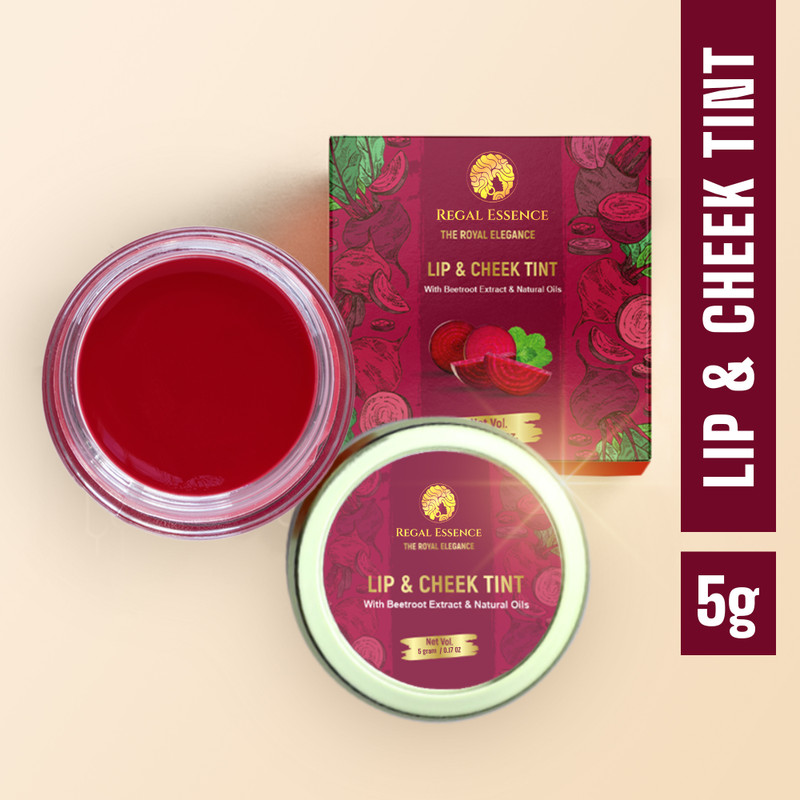 Regal Essence Lip & Cheek Tint | Blush with Beetroot Extract | Long Lasting, & Matte Finish Lip Stain(5 g)