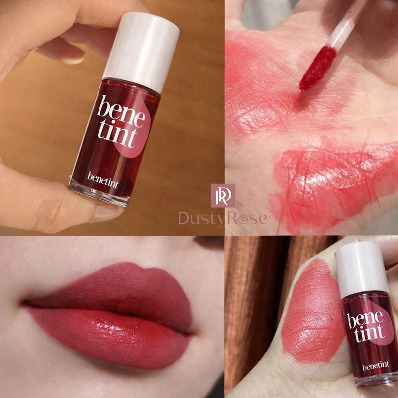 Dusty Rose Waterproof And longlasting Liquid Lip & Cheek Tint Lip Stain Lip Stain(12.5 ml)