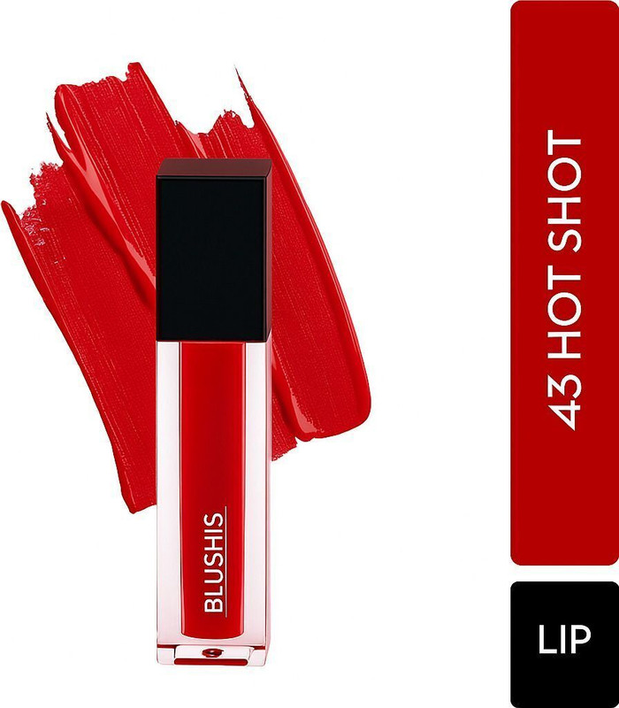 BLUSHIS Longlasting Waterproof & Ultra Smooth Liquid Matte Lipsick(Red, 3 ml)