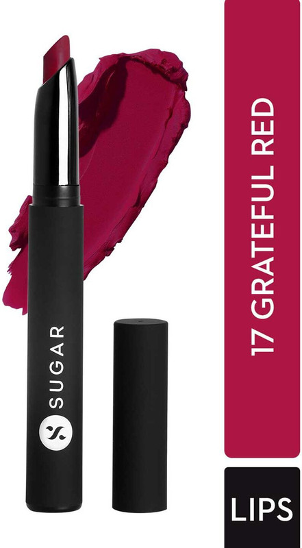 SUGAR Matte Attack Transferproof & Waterproof Lipstick(04 Maroon Vibe (Dark Red), 2 g)