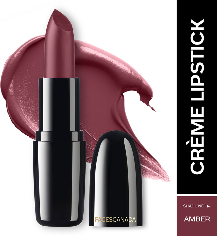 FACES CANADA Weightless Creme Hydrating Lipstick with Almond Oil(Amber 14, 4 g)