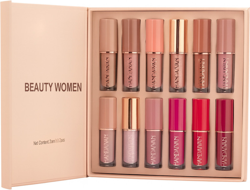Beauty Women 12 PC Liquid Matte Lipstick Waterproof & Longlasting(The Multicoliur set, 30 ml)