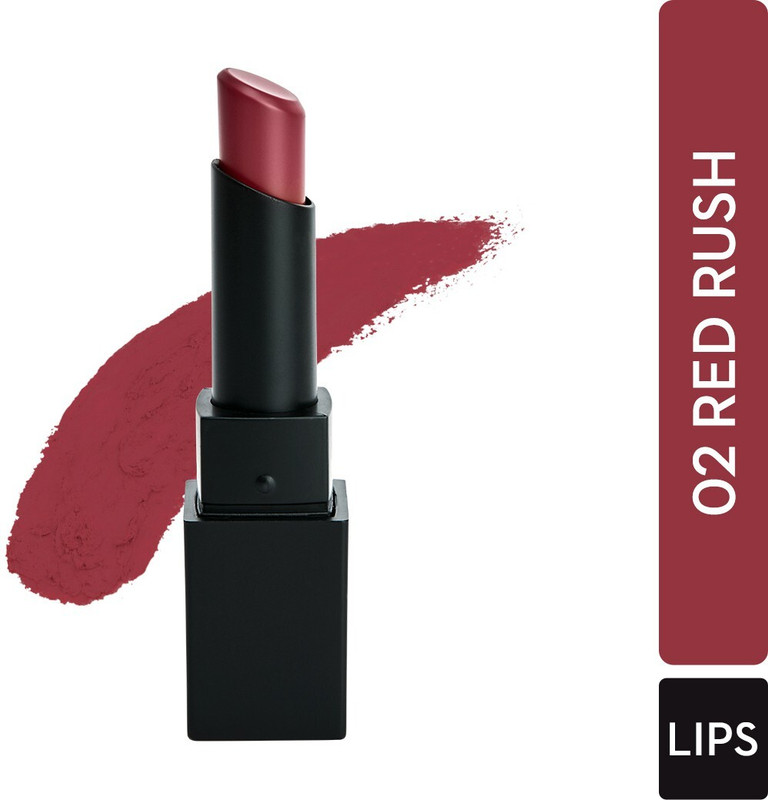 SUGAR Cosmetics Nothing Else Matter Longwear Lipstick(02 Red Rush (Red with hints of pink, 3.2 g)