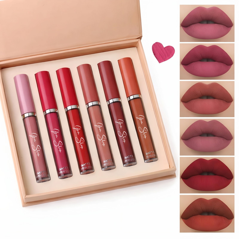 GWENLOOK Long Lasting Lipstick 6- Peice (Shade A)(Multicolor, 12 g)