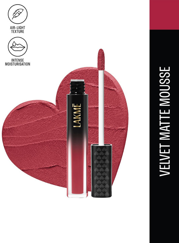Lakmé Xtraordin-airy Lip Mousse Lovestruck Red(Red, 4.6 g)
