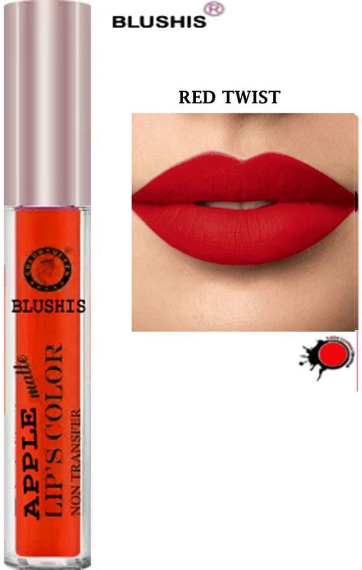 BLUSHIS Liquid Matte Lipstick Waterproof & Transferproof(Deep Red, 5 ml)