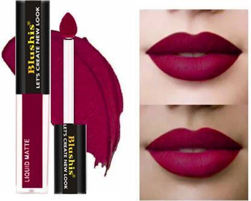 BLUSHIS Thats Amazing Waterproof Smudgeproof Liquid Matte Lip colour a(WoW Purple, 4 ml)