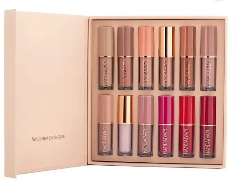 J & F Lipstick Waterproof Combo Pack Of 12 Lipstick For Women(Multicolor, 30 ml)
