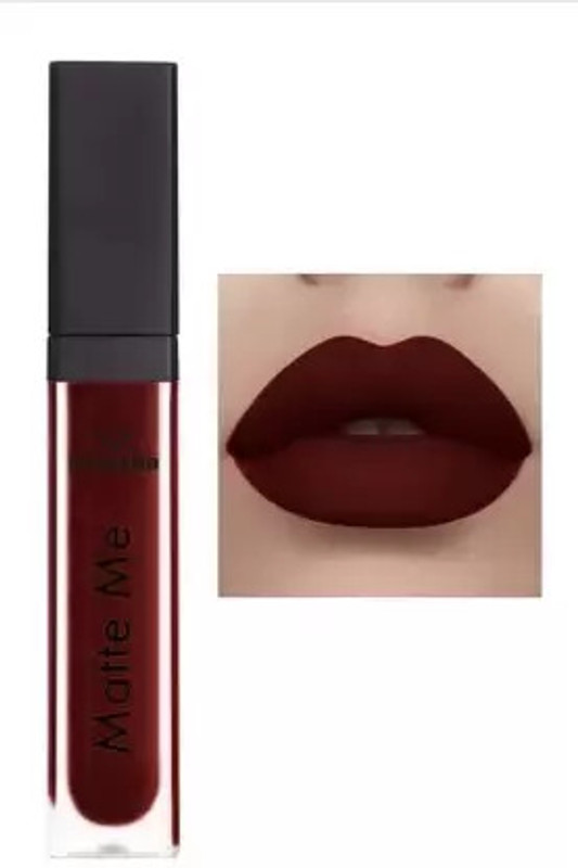 Glemmi Non Transfer Smudge Proof Longlasting Sensational Liquid Matte Lipstick(Maroon, 6 ml)