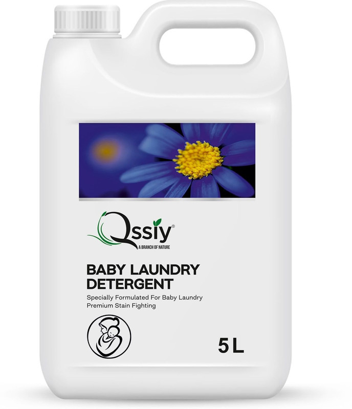 QSSY Baby Laundry Detergent | pH Balanced, Anti-Bacterial for Newborn Sensitive Skin Fresh Liquid Detergent(5 L)